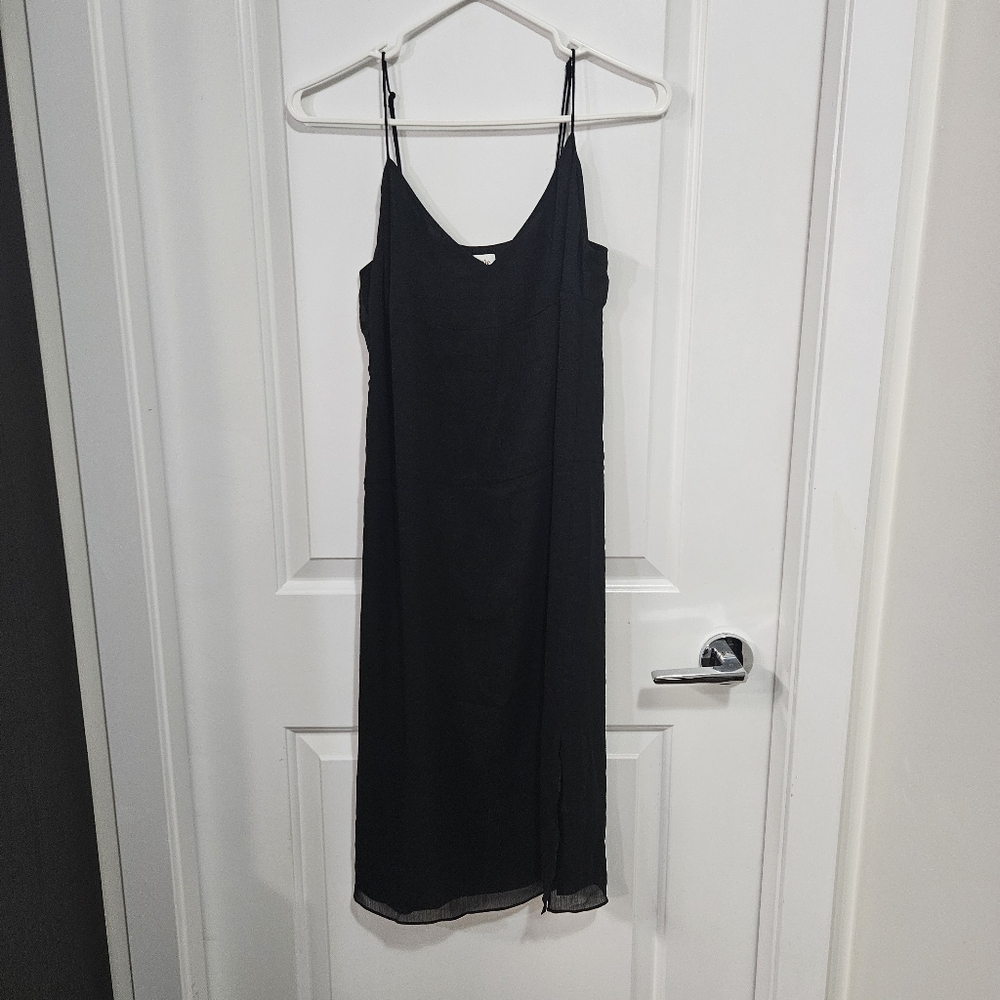 Aritzia Little Moon Classic Black MIni Dress Size Extra Small